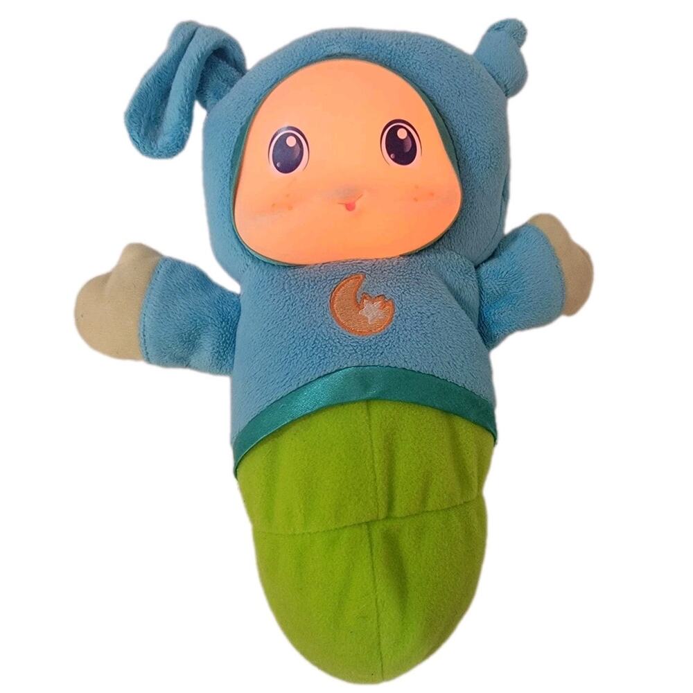 Playskool Hasbro Glow Worm Night Light Plush Toy Plays Lullabies Works